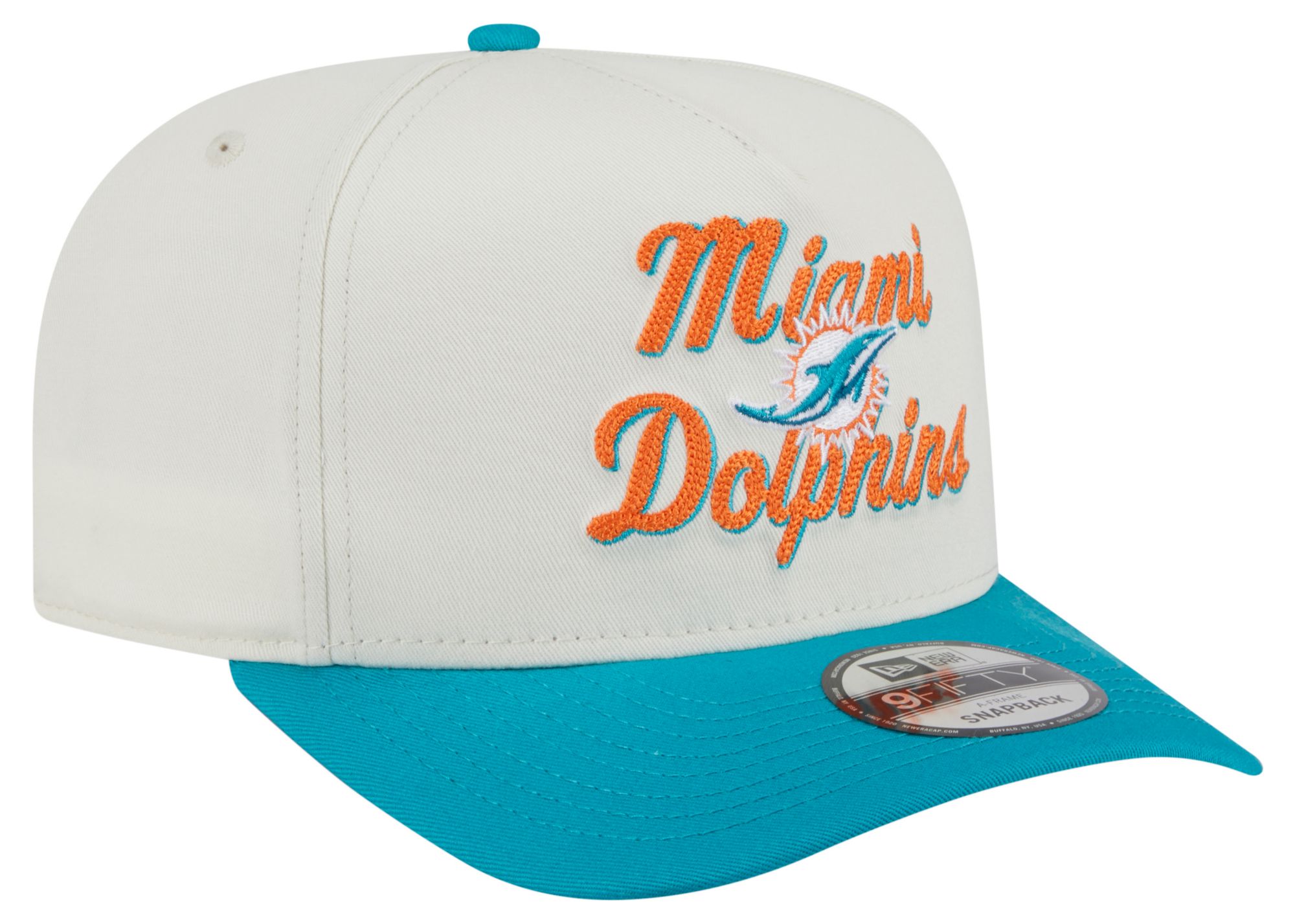 New Era Adult Miami Dolphins Chain Stitch Aqua 9fifty Adjustable Hat product image
