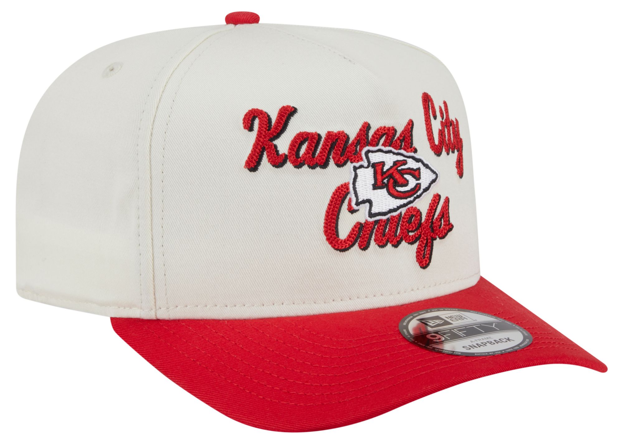 New Era Adult Kansas City Chiefs Chain Stitch Red 9fifty Adjustable Hat product image