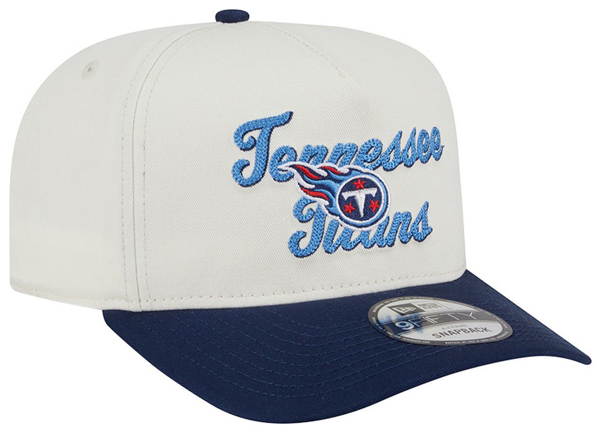 New Era Adult Tennessee Titans Chain Stitch Navy 9fifty Adjustable Hat product image