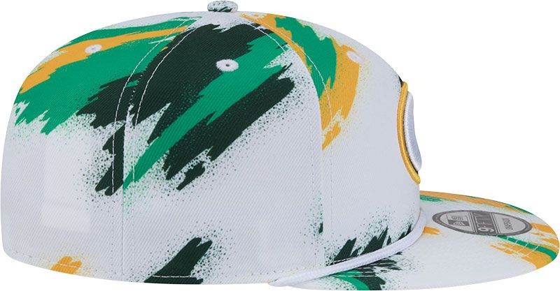 New Era Adult Green Bay Packers Paint Green  9fifty Adjustable Hat product image