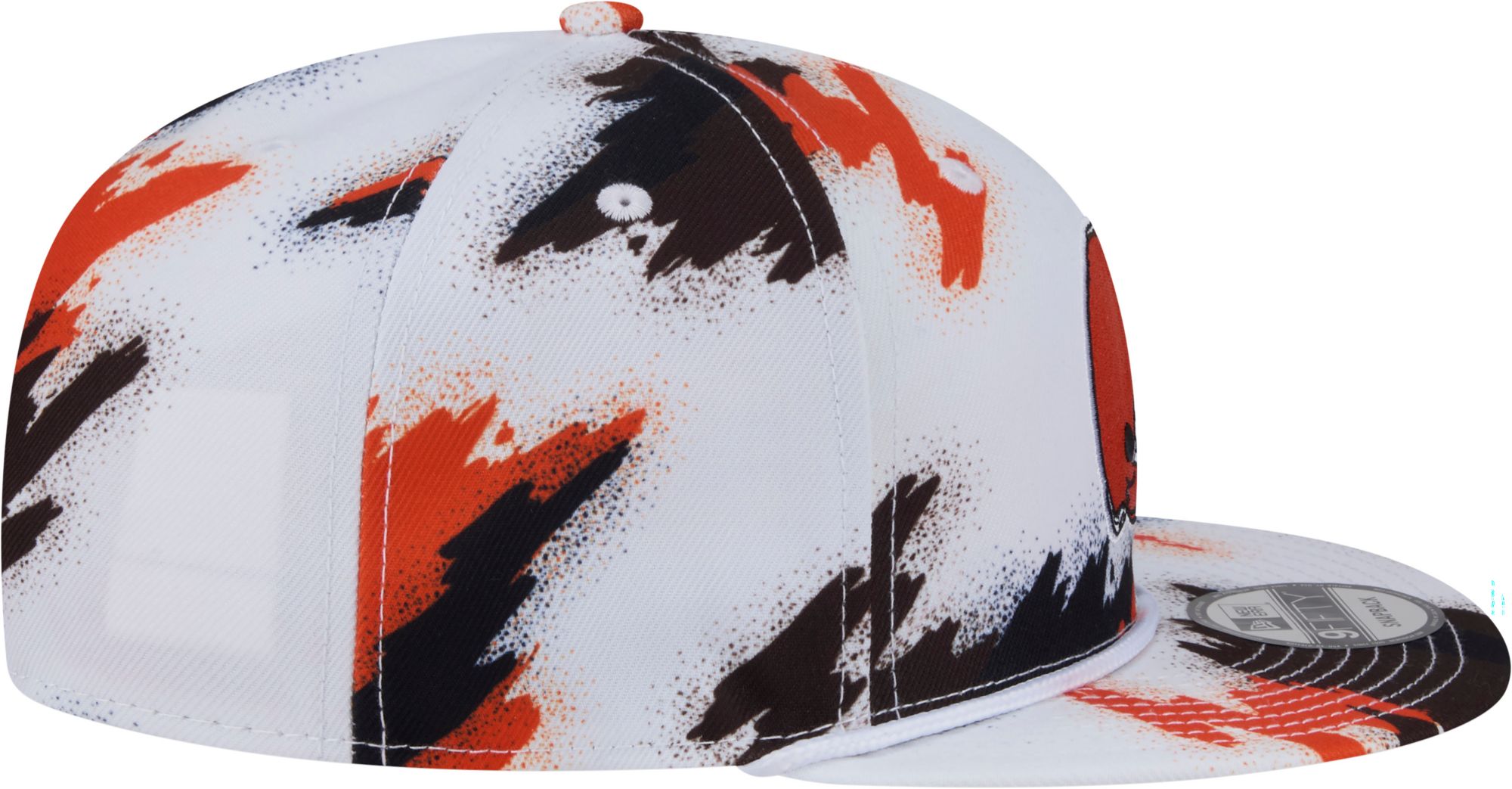 New Era Adult Cleveland Browns Paint Brown  9fifty Adjustable Hat product image