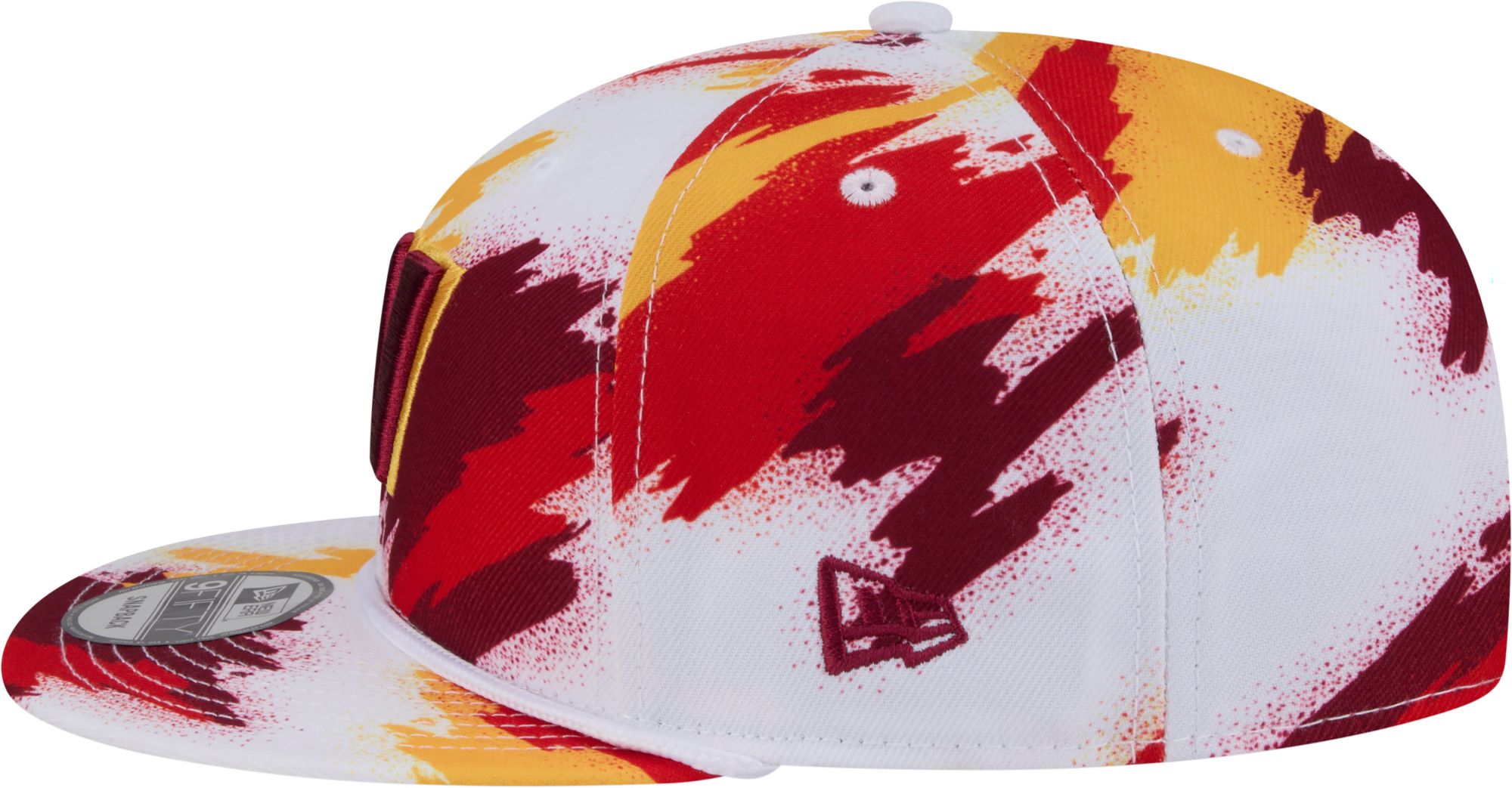 New Era Adult Washington Commanders Paint Maroon  9fifty Adjustable Hat product image