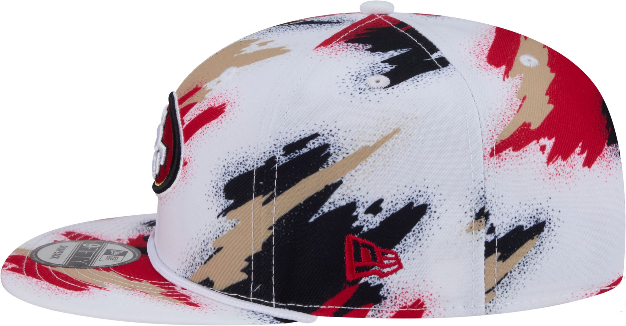 New Era Adult San Francisco 49ers Paint Red  9fifty Adjustable Hat product image