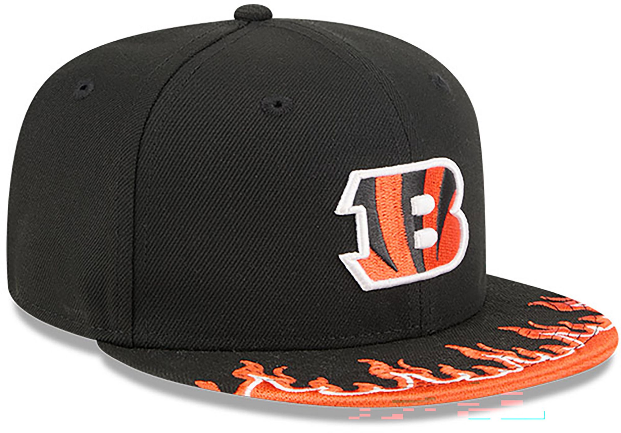 New Era Youth Cincinnati Bengals Black Flame 9Fifty Adjustable Hat product image