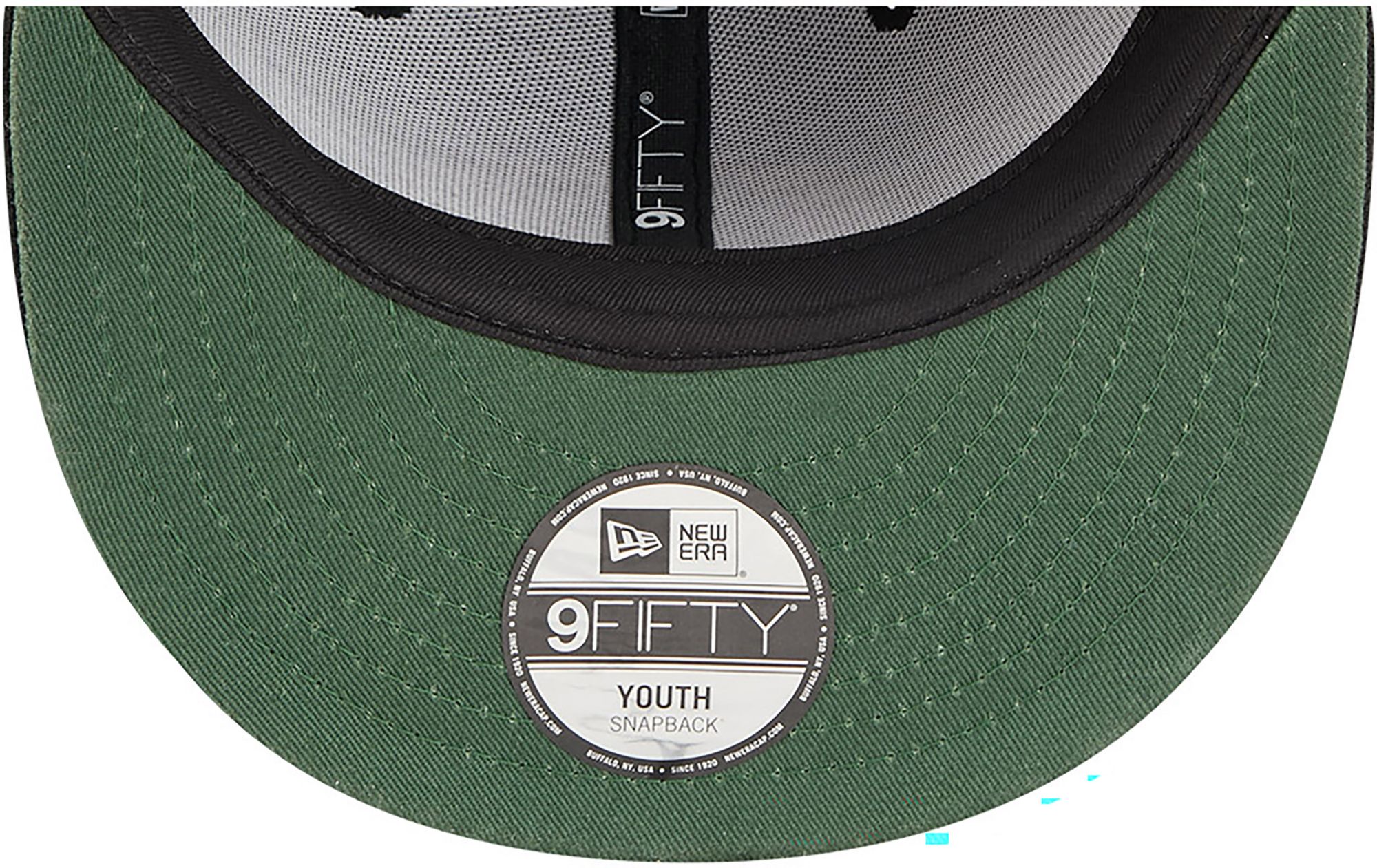 New Era Youth Green Bay Packers Black Flame 9Fifty Adjustable Hat product image