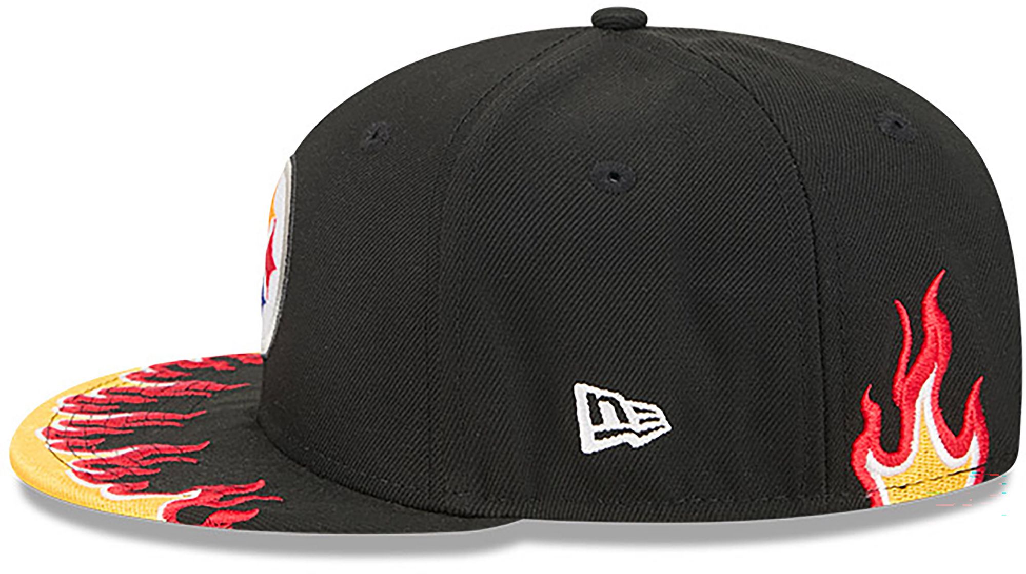 New Era Youth Pittsburgh Steelers Black Flame 9Fifty Adjustable Hat product image