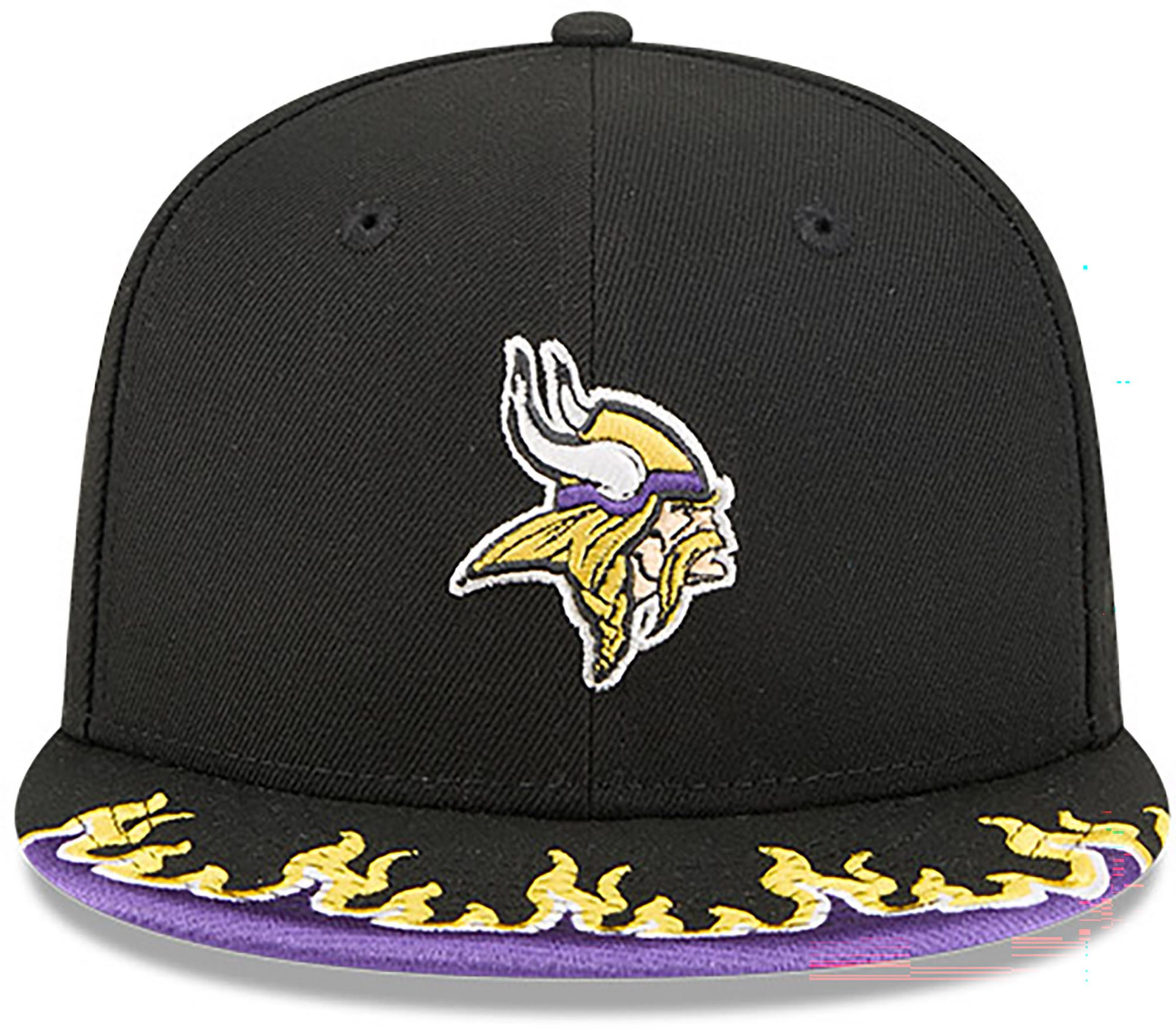 New Era Youth Minnesota Vikings Black Flame 9Fifty Adjustable Hat product image