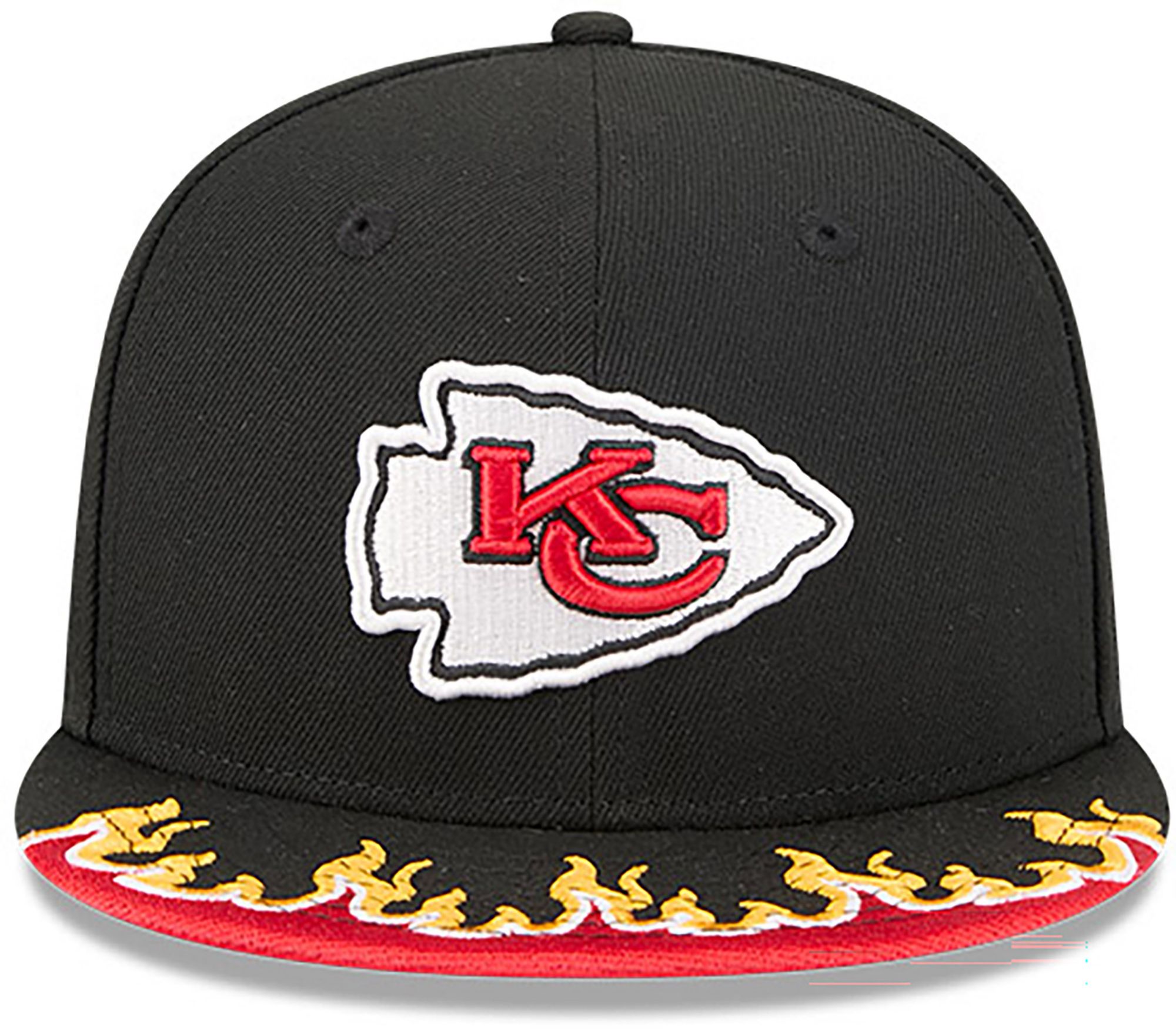 New Era Youth Kansas City Chiefs Black Flame 9Fifty Adjustable Hat product image