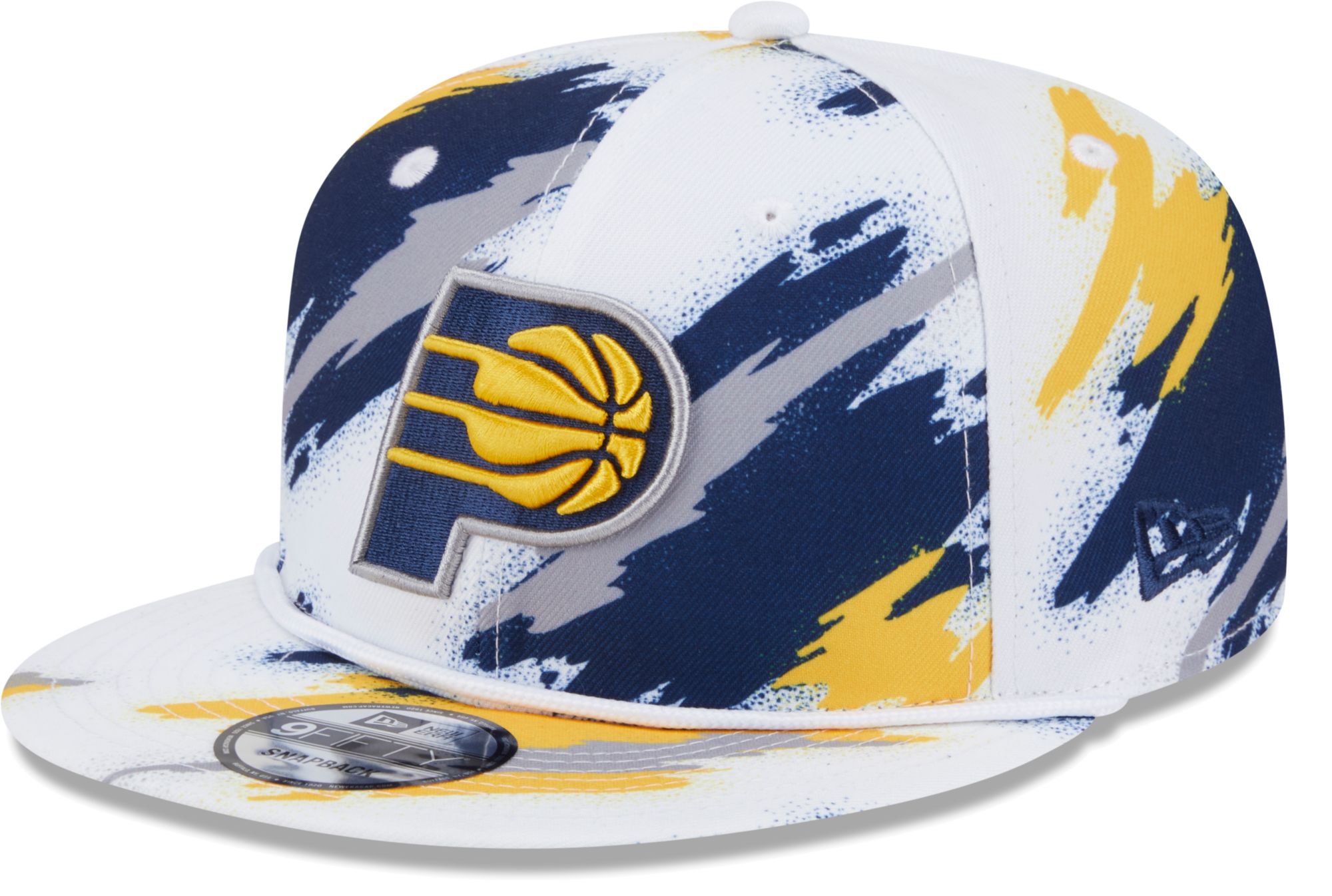 New Era Youth Indiana Pacers White Paint 9Fifty A-Frame Adjustable Hat product image