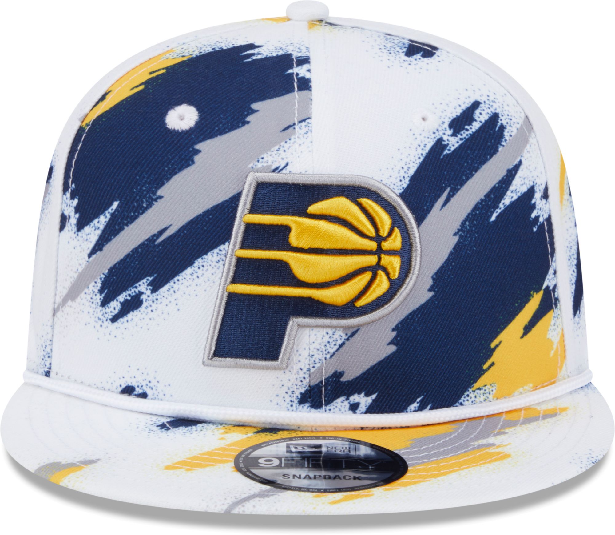 New Era Youth Indiana Pacers White Paint 9Fifty A-Frame Adjustable Hat product image
