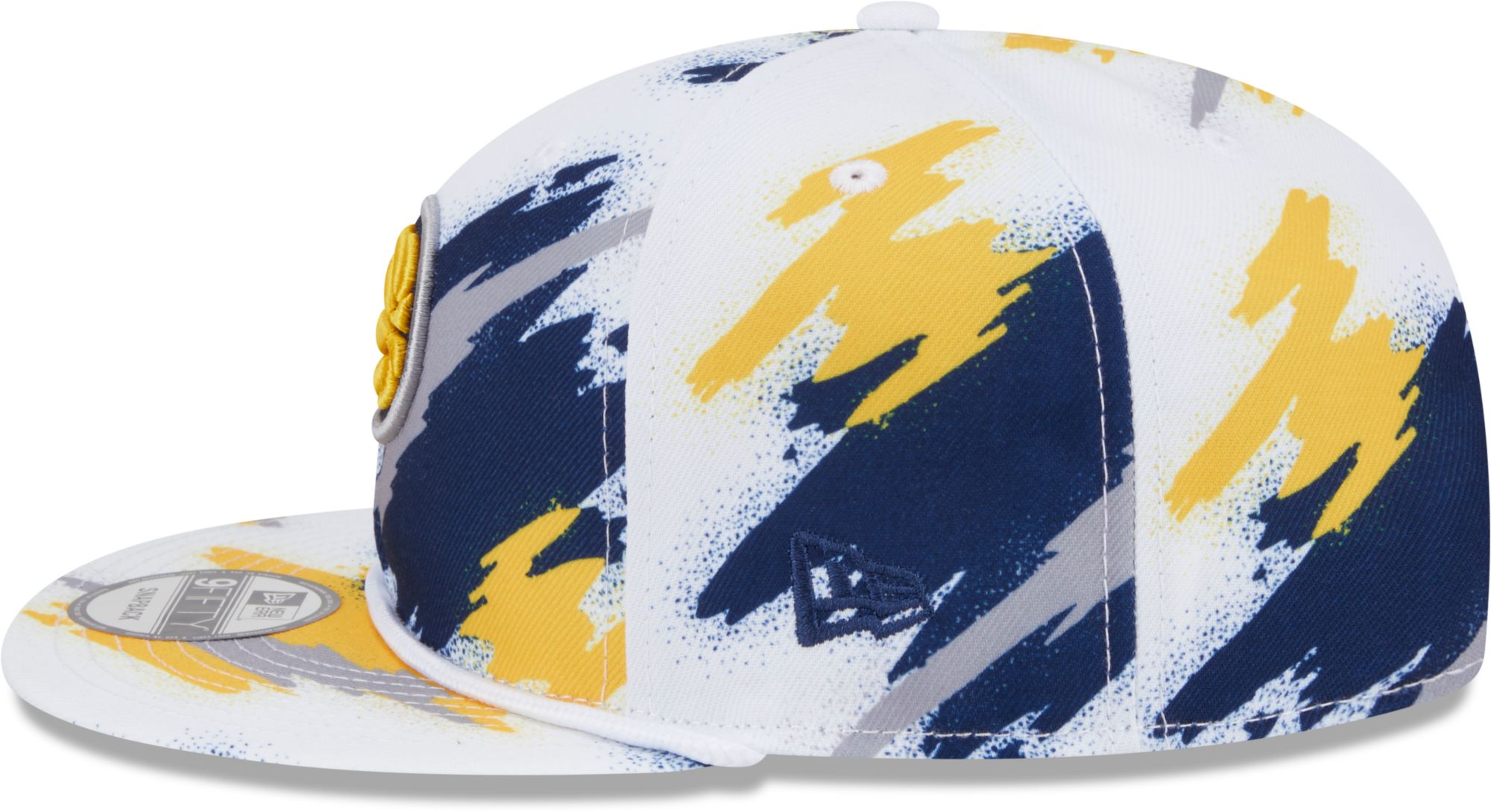 New Era Youth Indiana Pacers White Paint 9Fifty A-Frame Adjustable Hat product image