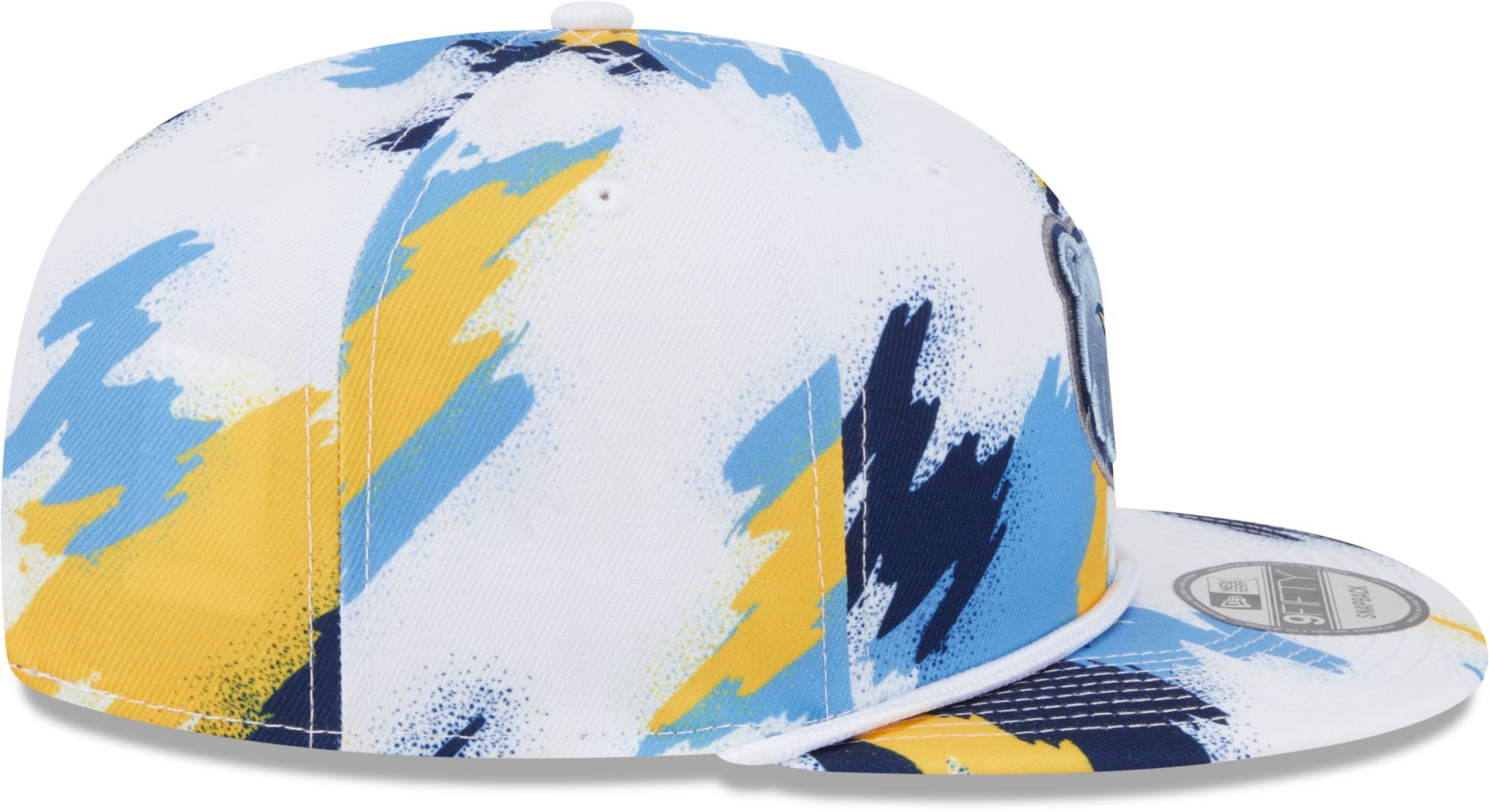 New Era Youth Memphis Grizzlies White Paint 9Fifty A-Frame Adjustable Hat product image