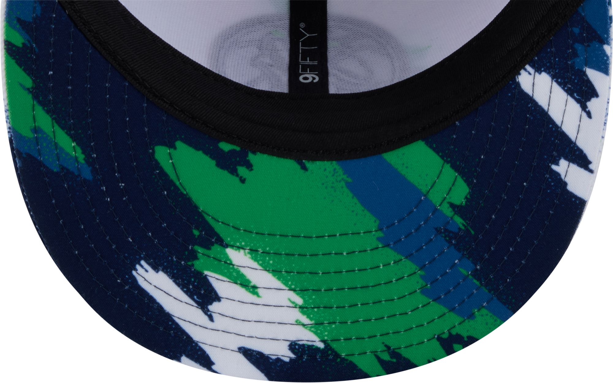 New Era Youth Minnesota Timberwolves White Paint 9Fifty A-Frame Adjustable Hat product image