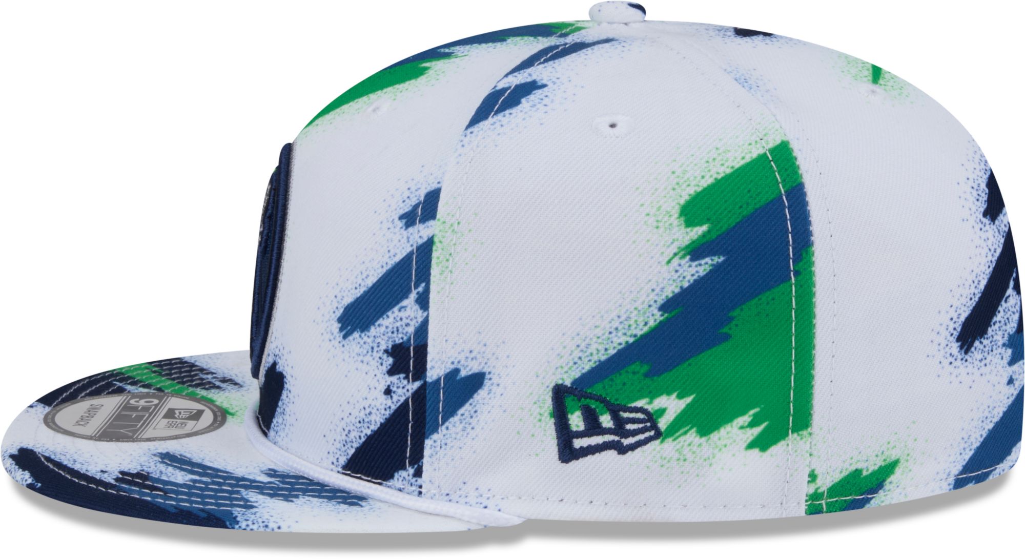 New Era Youth Minnesota Timberwolves White Paint 9Fifty A-Frame Adjustable Hat product image