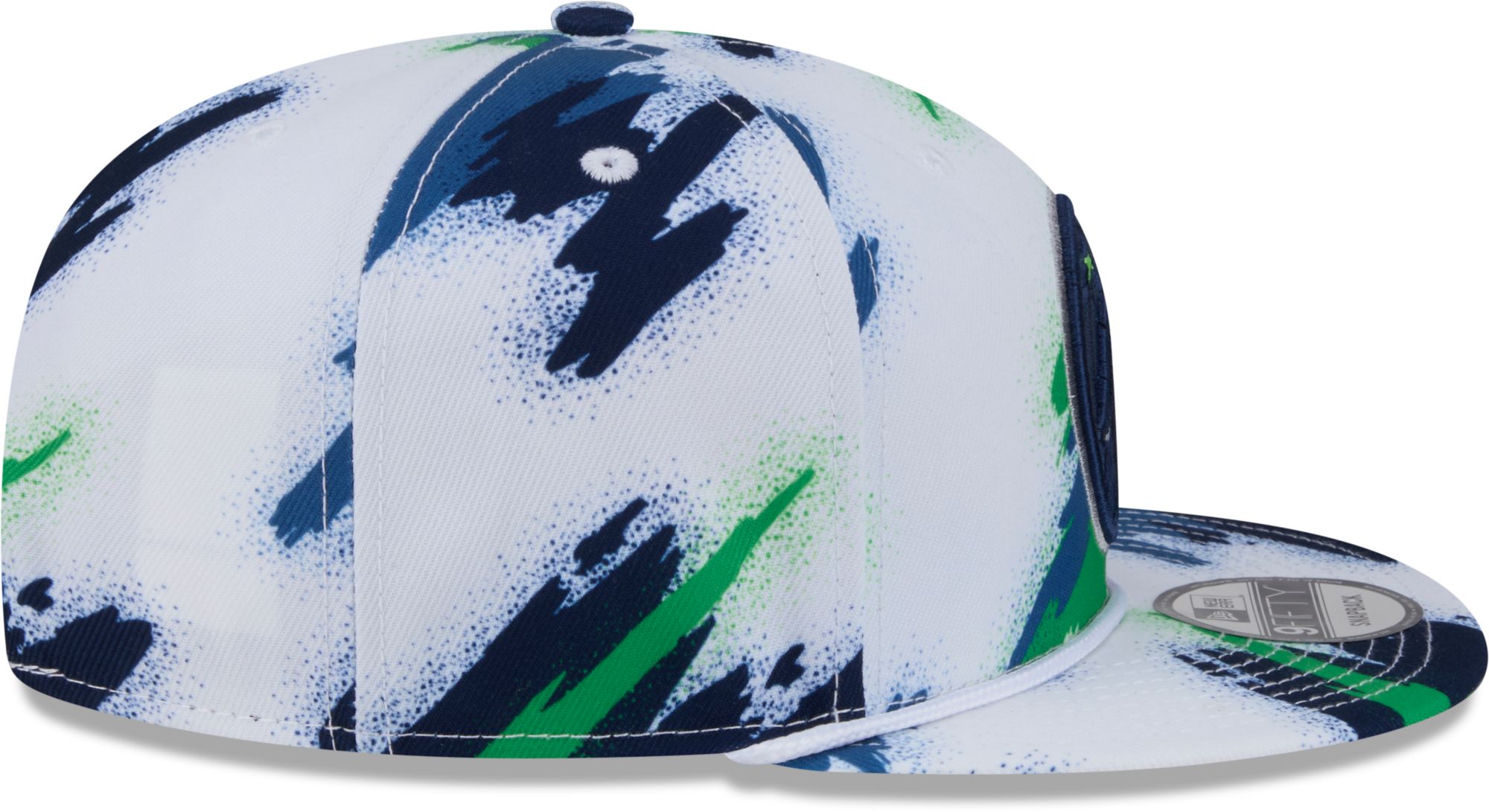 New Era Youth Minnesota Timberwolves White Paint 9Fifty A-Frame Adjustable Hat product image