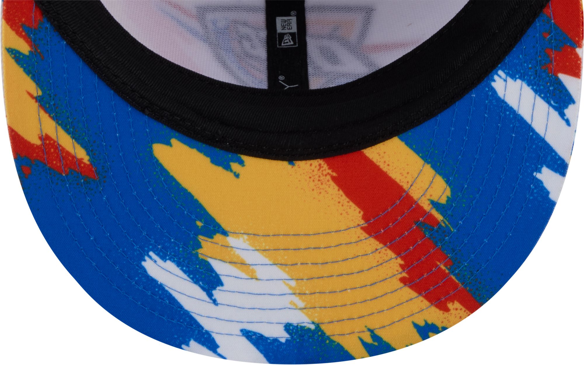 New Era Youth Oklahoma City Thunder White Paint 9Fifty A-Frame Adjustable Hat product image