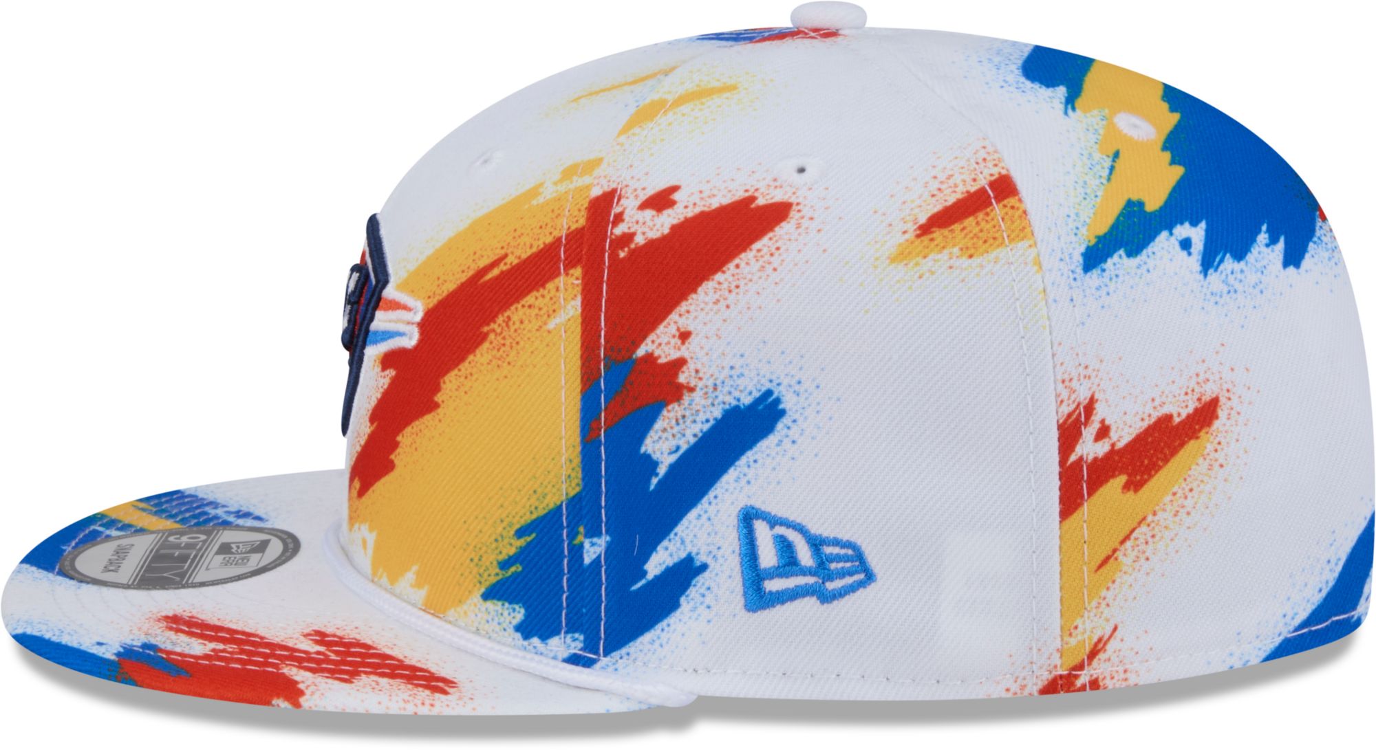 New Era Youth Oklahoma City Thunder White Paint 9Fifty A-Frame Adjustable Hat product image