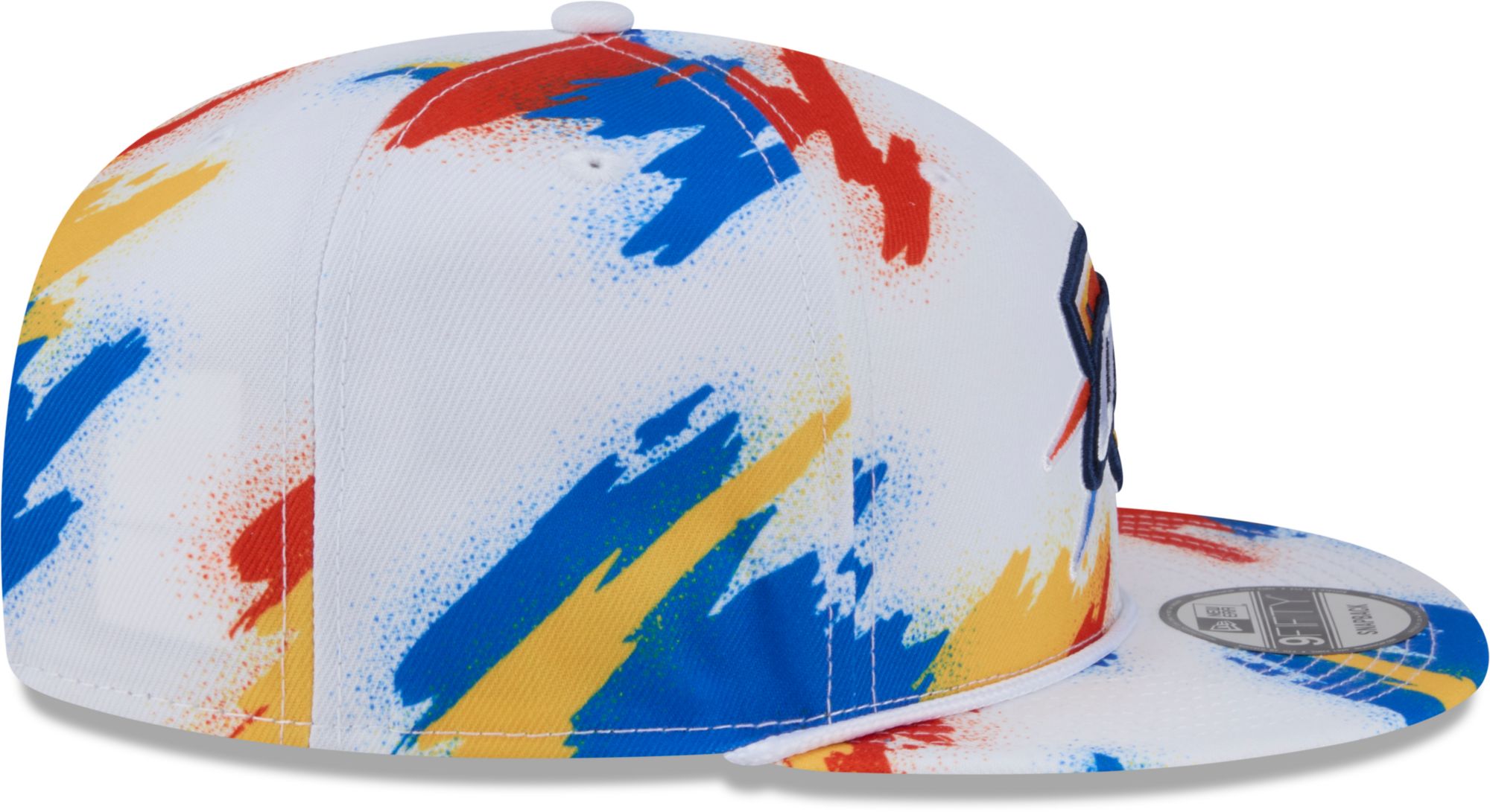 New Era Youth Oklahoma City Thunder White Paint 9Fifty A-Frame Adjustable Hat product image
