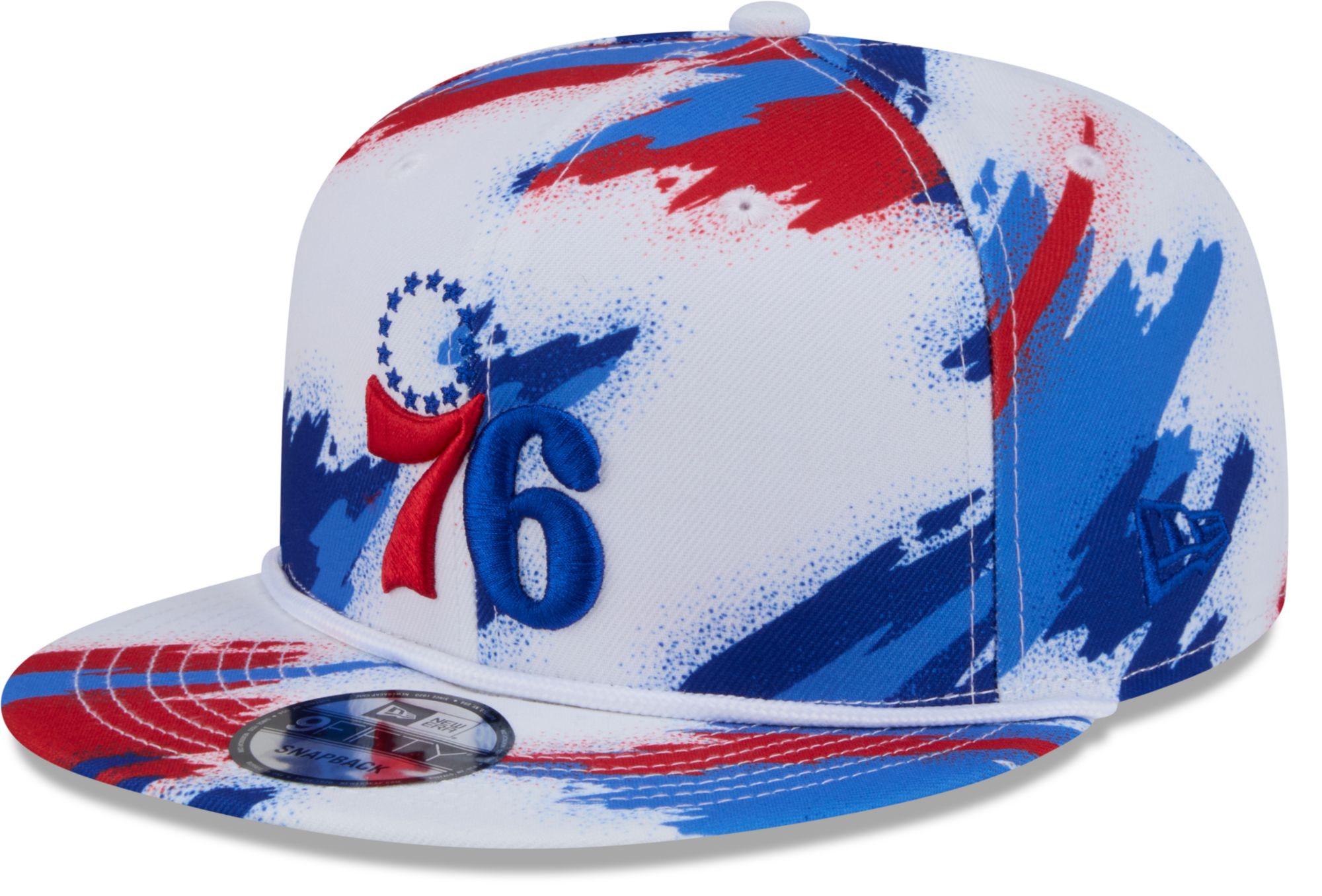 New Era Youth Philadelphia 76ers White Paint 9Fifty A-Frame Adjustable Hat product image