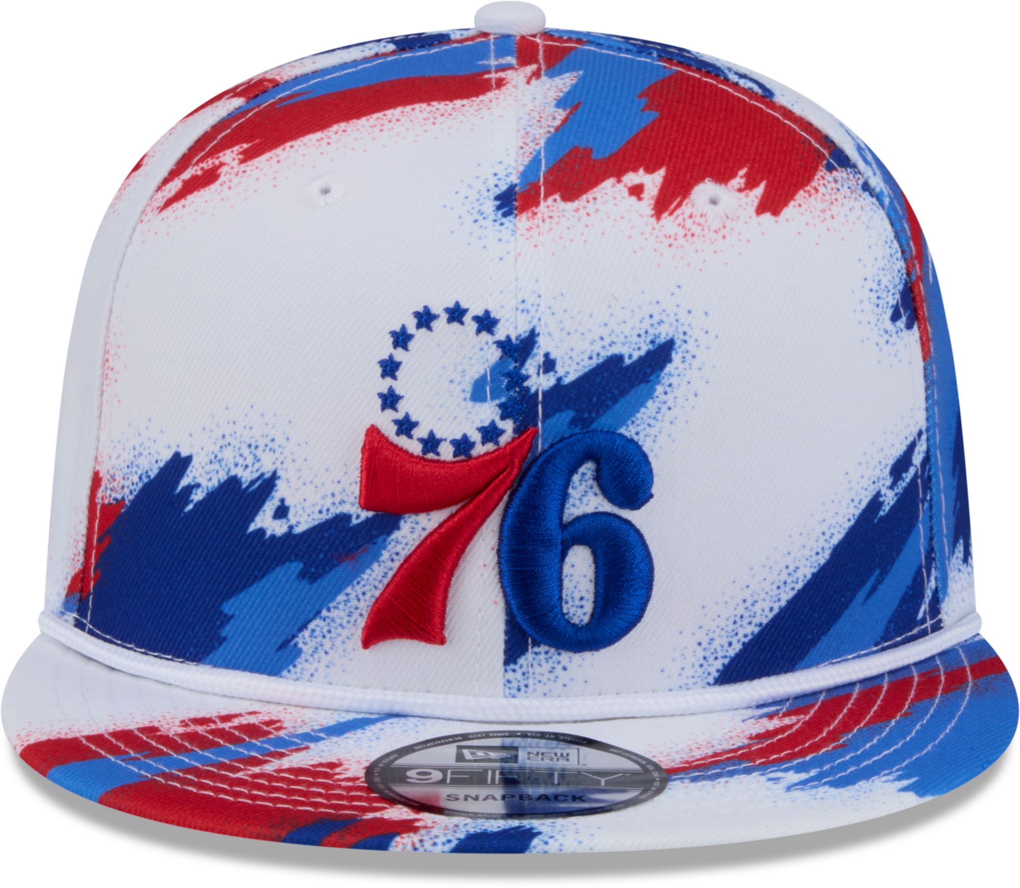 New Era Youth Philadelphia 76ers White Paint 9Fifty A-Frame Adjustable Hat product image