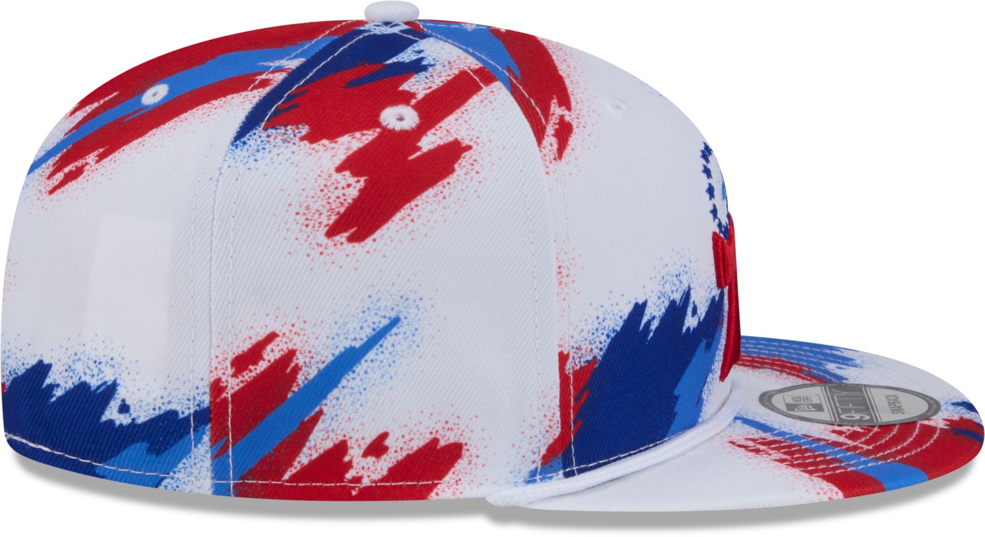 New Era Youth Philadelphia 76ers White Paint 9Fifty A-Frame Adjustable Hat product image