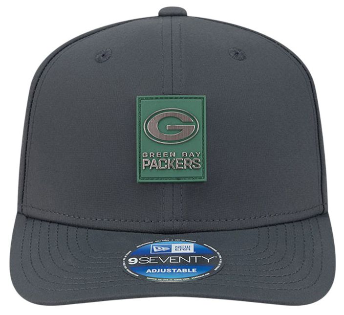 New Era Adult Green Bay Packers Charcoal Sideline 9Seventy Adjustable Stretch-Snap Hat product image