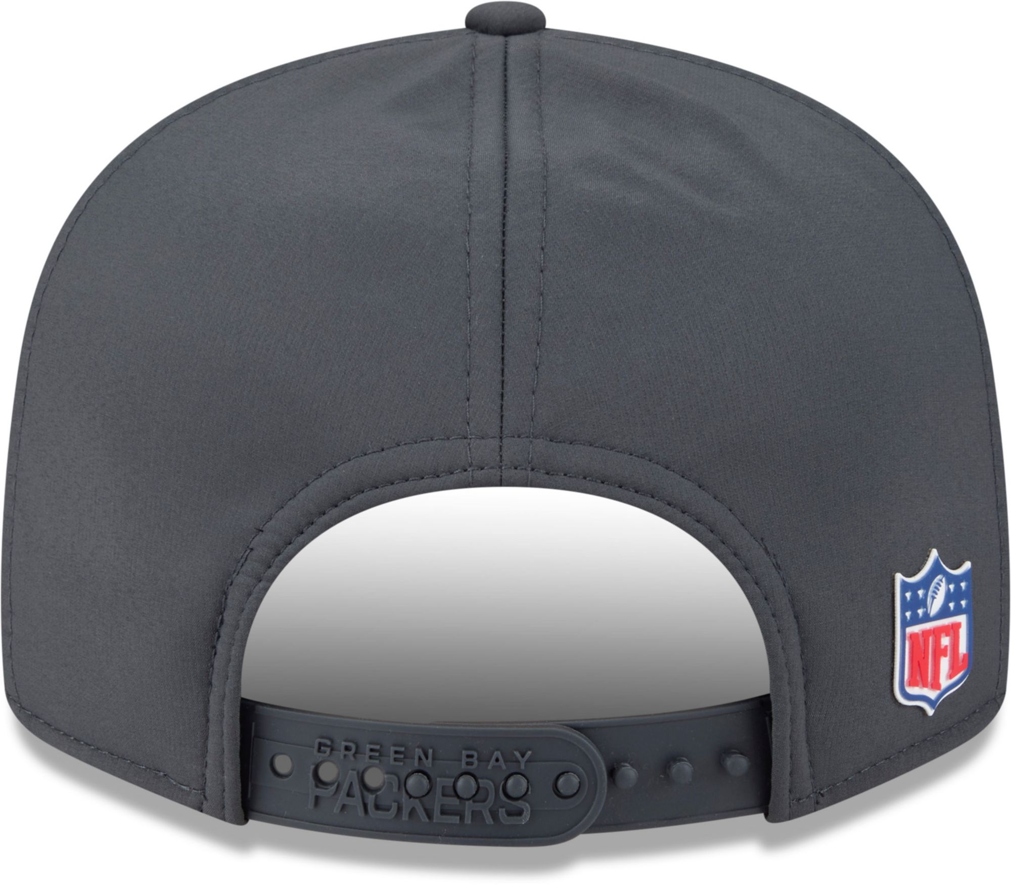 New Era Adult Green Bay Packers Charcoal Sideline 9Fifty Adjustable Snapback Hat product image