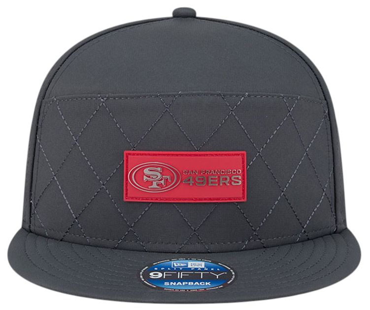 New Era Adult San Francisco 49ers Charcoal Sideline 9Fifty Adjustable Snapback Hat product image