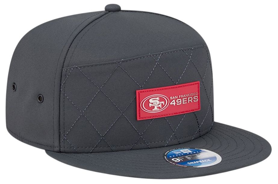 New Era Adult San Francisco 49ers Charcoal Sideline 9Fifty Adjustable Snapback Hat product image
