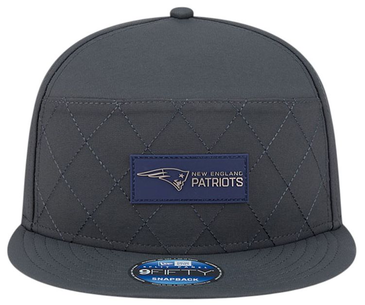 New Era Adult New England Patriots Charcoal Sideline 9Fifty Adjustable Snapback Hat product image