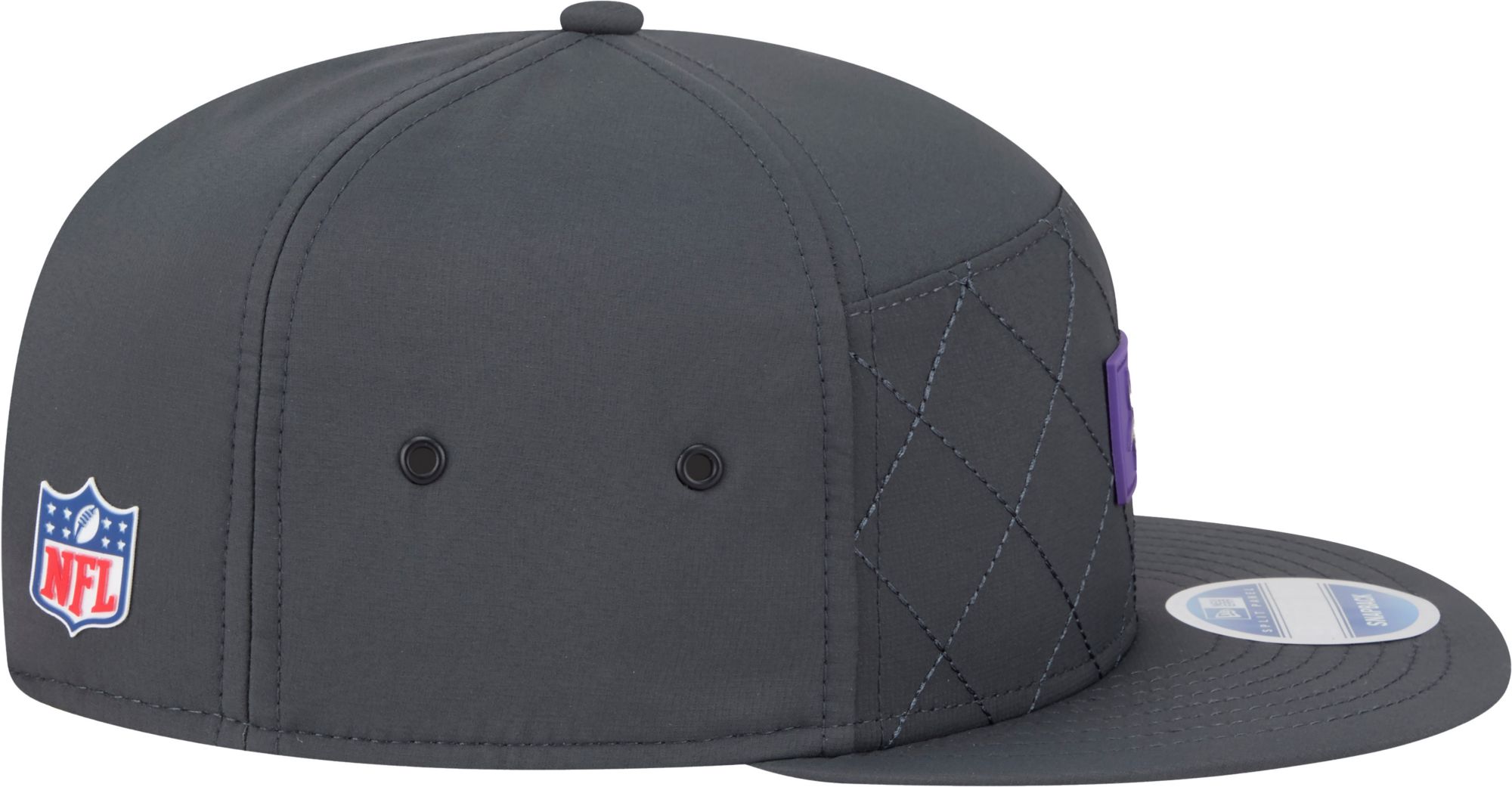 New Era Adult Minnesota Vikings Charcoal Sideline 9Fifty Adjustable Snapback Hat product image