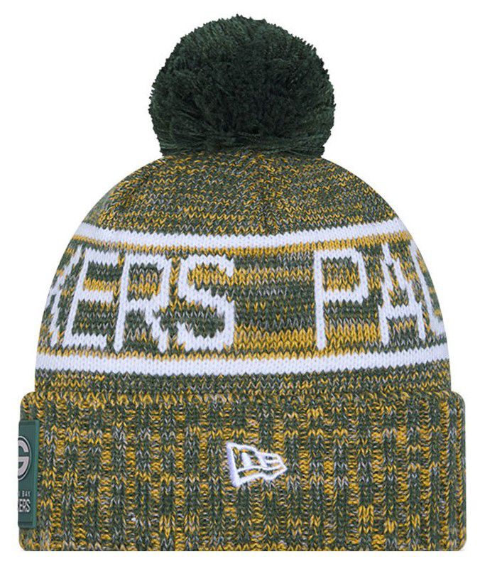 New Era Adult Green Bay Packers Dark Green Sideline Sport Knit