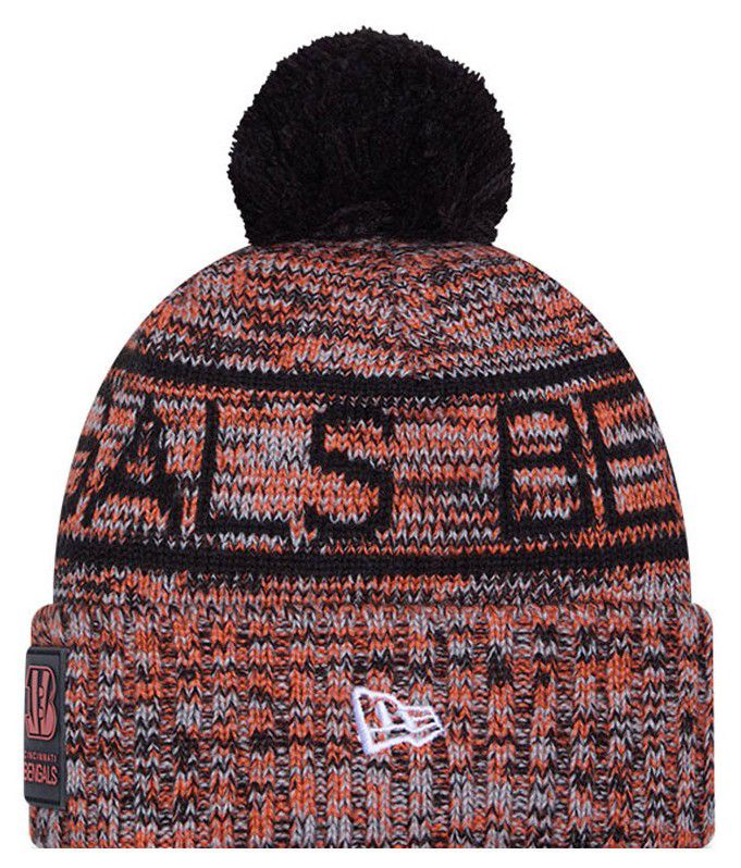 New Era Adult Cincinnati Bengals Black Sideline Sport Knit Beanie product image