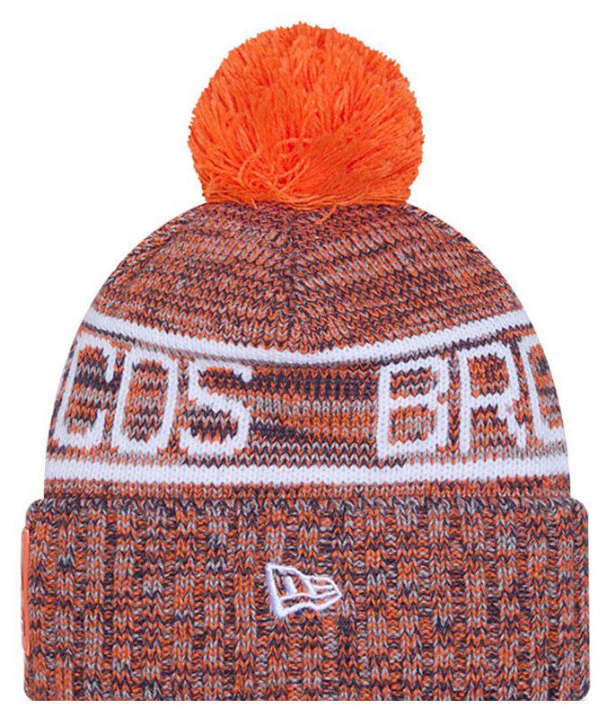 New Era Adult Denver Broncos Orange Sideline Sport Knit Beanie product image