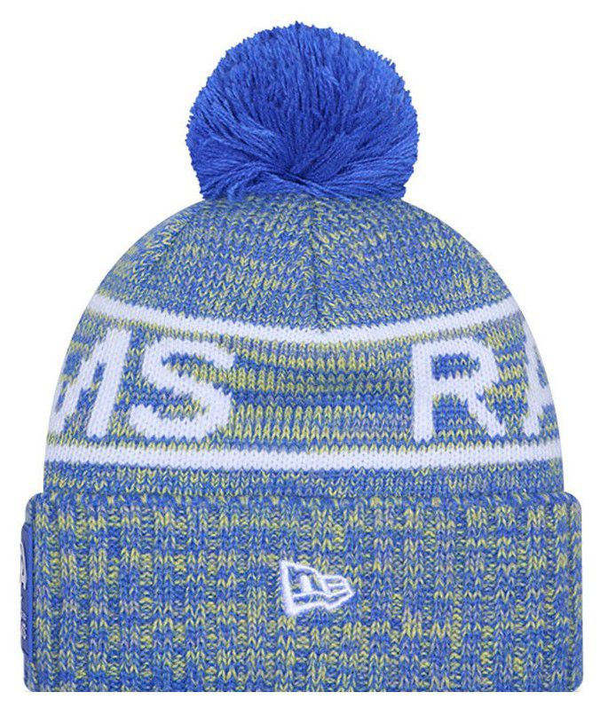 New Era Adult Los Angeles Rams Bright Blue Sideline Sport Knit Beanie product image