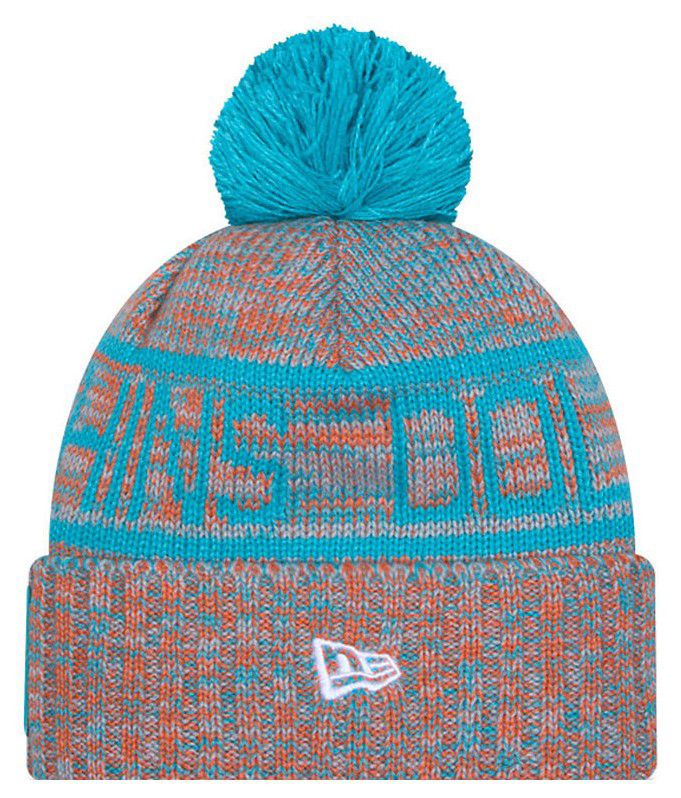 New Era Adult Miami Dolphins Sideline Sport Knit Beanie product image