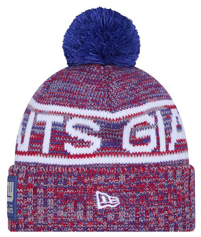 New Era Adult New York Giants Blue Sideline Sport Knit Beanie product image