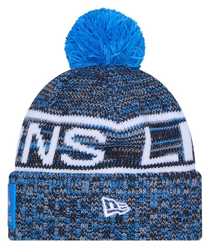 New Era Adult Detroit Lions Medium Blue Sideline Sport Knit Beanie product image
