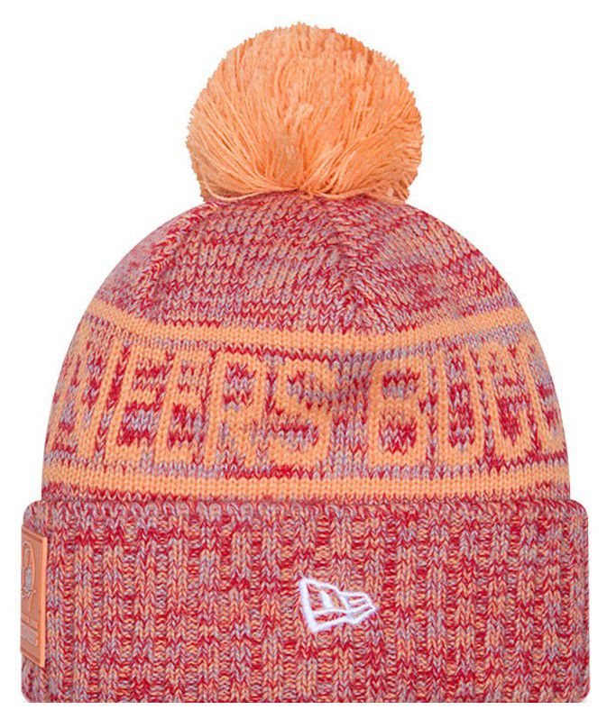 New Era Adult Tampa Bay Buccaneers Orange Sideline Sport Knit Beanie product image