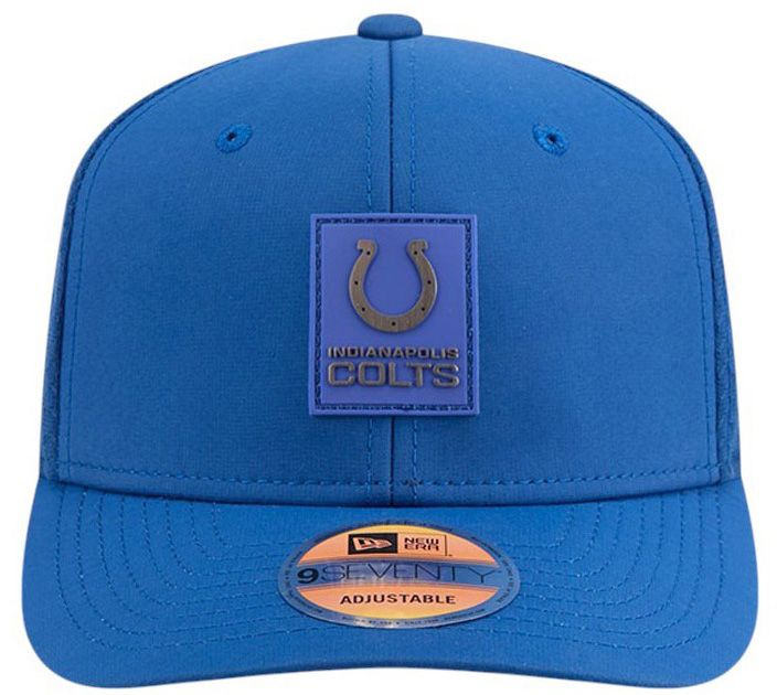 New Era Adult Indianapolis Colts Sideline 2025 Blue 9Seventy Adjustable Trucker Hat product image