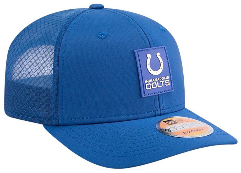 New Era Adult Indianapolis Colts Sideline 2025 Blue 9Seventy Adjustable Trucker Hat product image