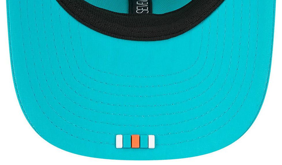 New Era Adult Miami Dolphins Sideline 2025 Aqua 9Seventy Adjustable Trucker Hat product image