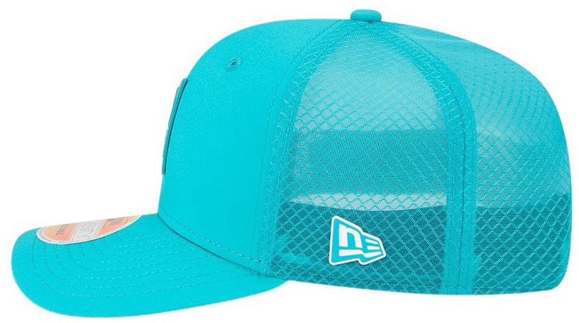 New Era Adult Miami Dolphins Sideline 2025 Aqua 9Seventy Adjustable Trucker Hat product image