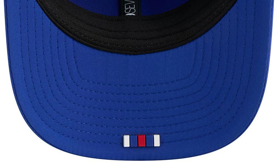 New Era Adult New England Patriots Sideline 2025 Throwback Medium Blue 9Seventy Adjustable Trucker Hat product image