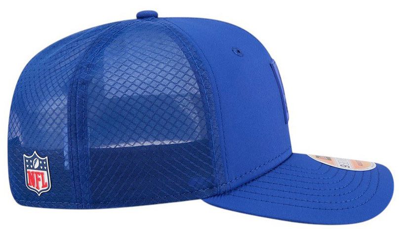 New Era Adult New England Patriots Sideline 2025 Throwback Medium Blue 9Seventy Adjustable Trucker Hat product image