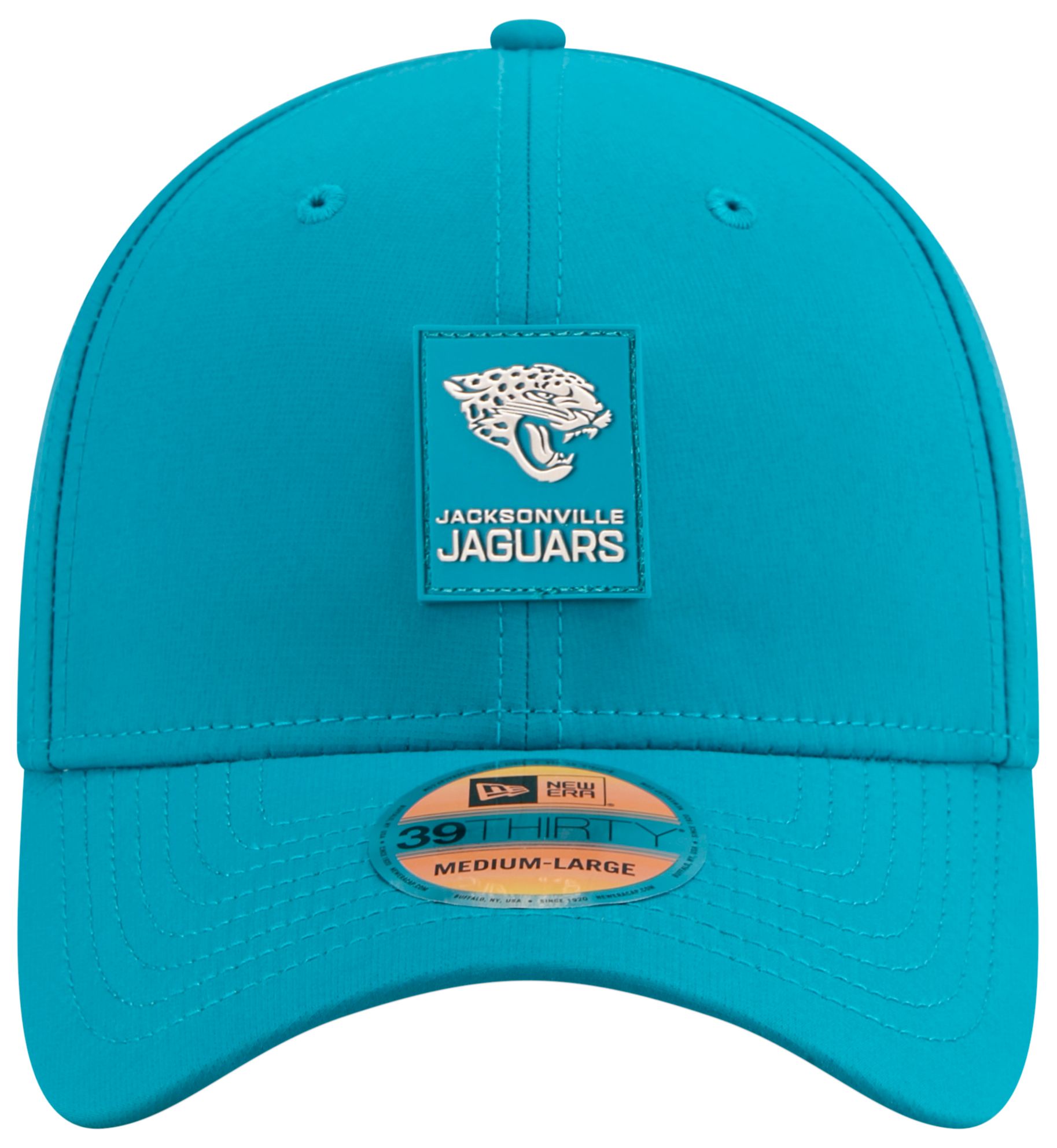New Era Adult Jacksonville Jaguars Sideline 2025 Turquoise 39Thirty Stretch Fit Hat product image