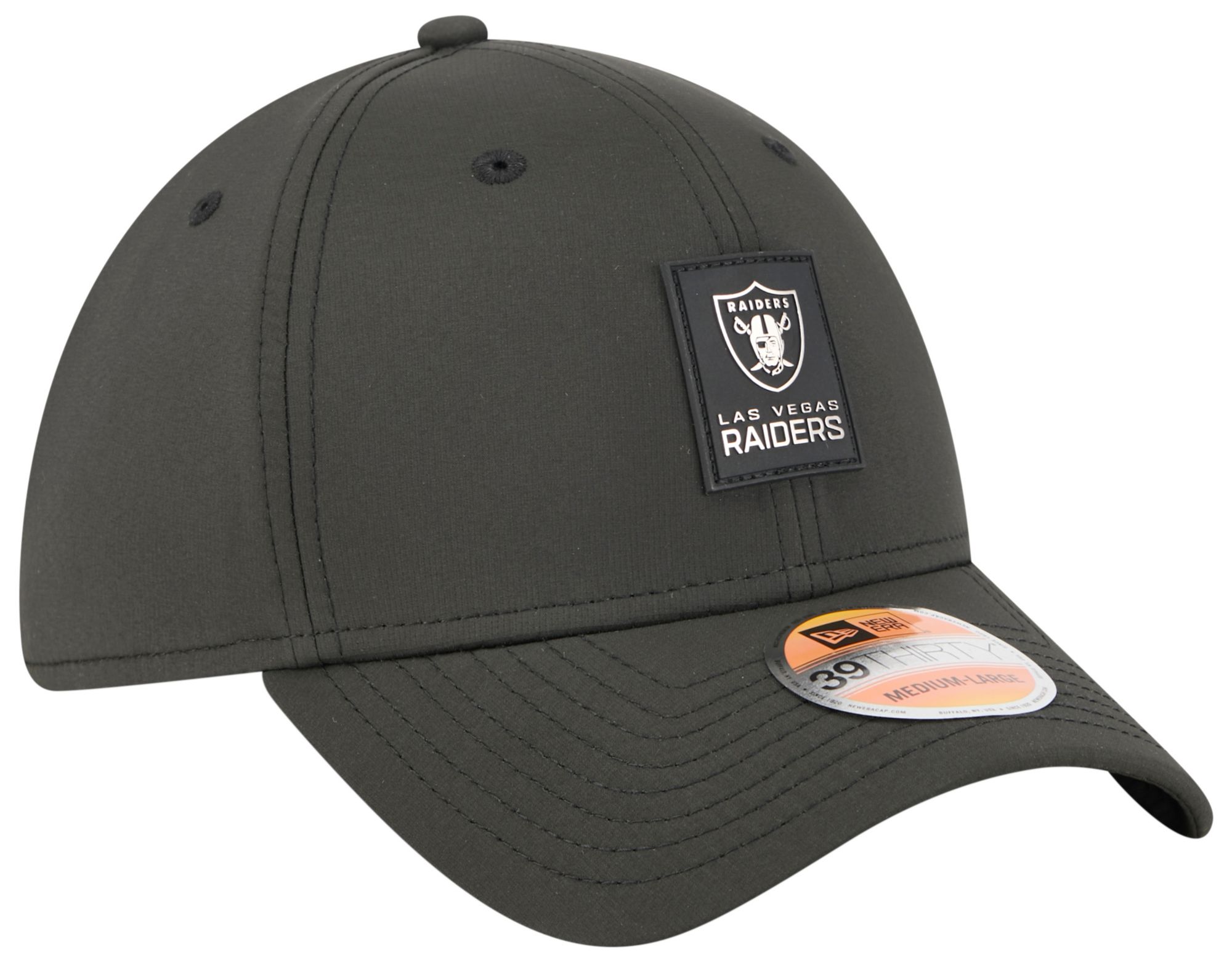 New Era Adult Las Vegas Raiders Sideline 2025 Black 39Thirty Stretch Fit Hat product image