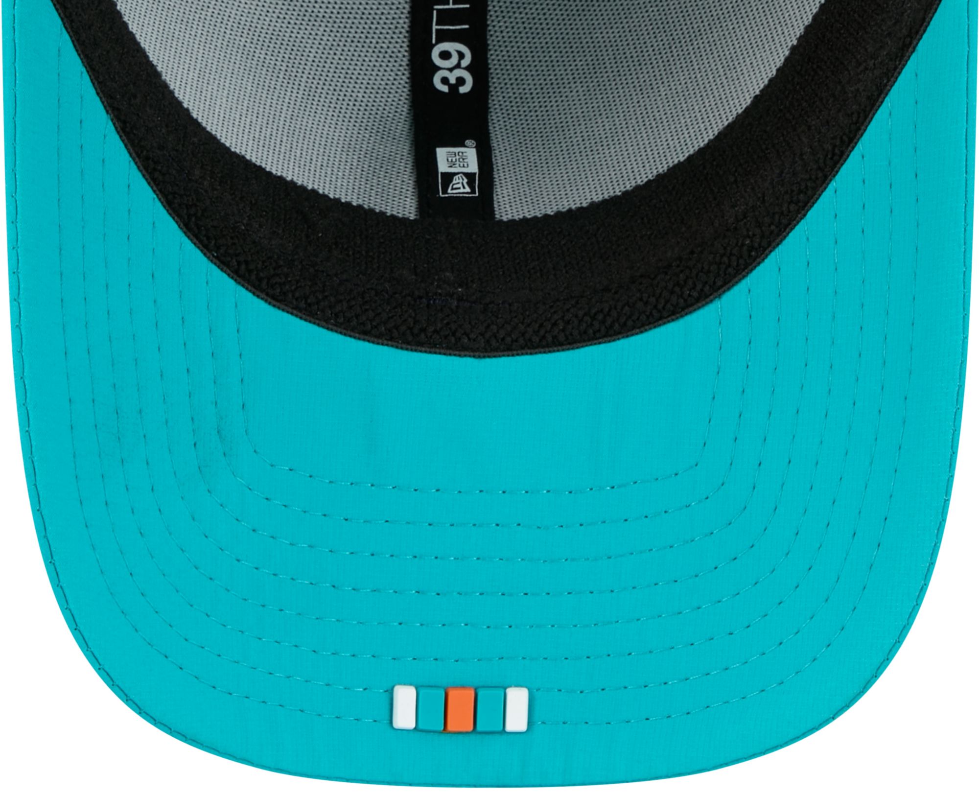 New Era Adult Miami Dolphins Sideline 2025 Aqua 39Thirty Stretch Fit Hat product image
