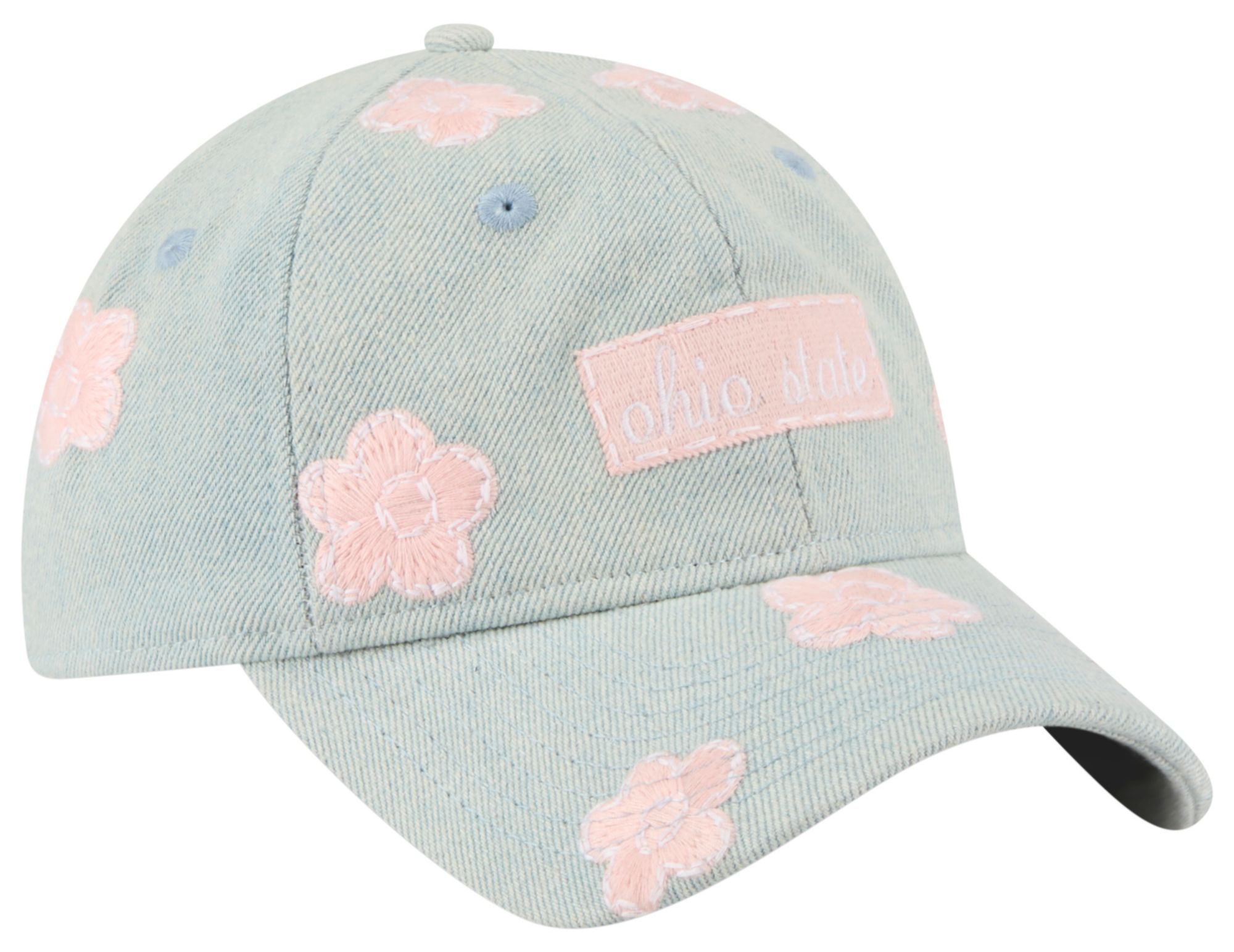 New Era Girls' Ohio State Buckeyes Denim Florals 9Twenty Adjustable Hat product image