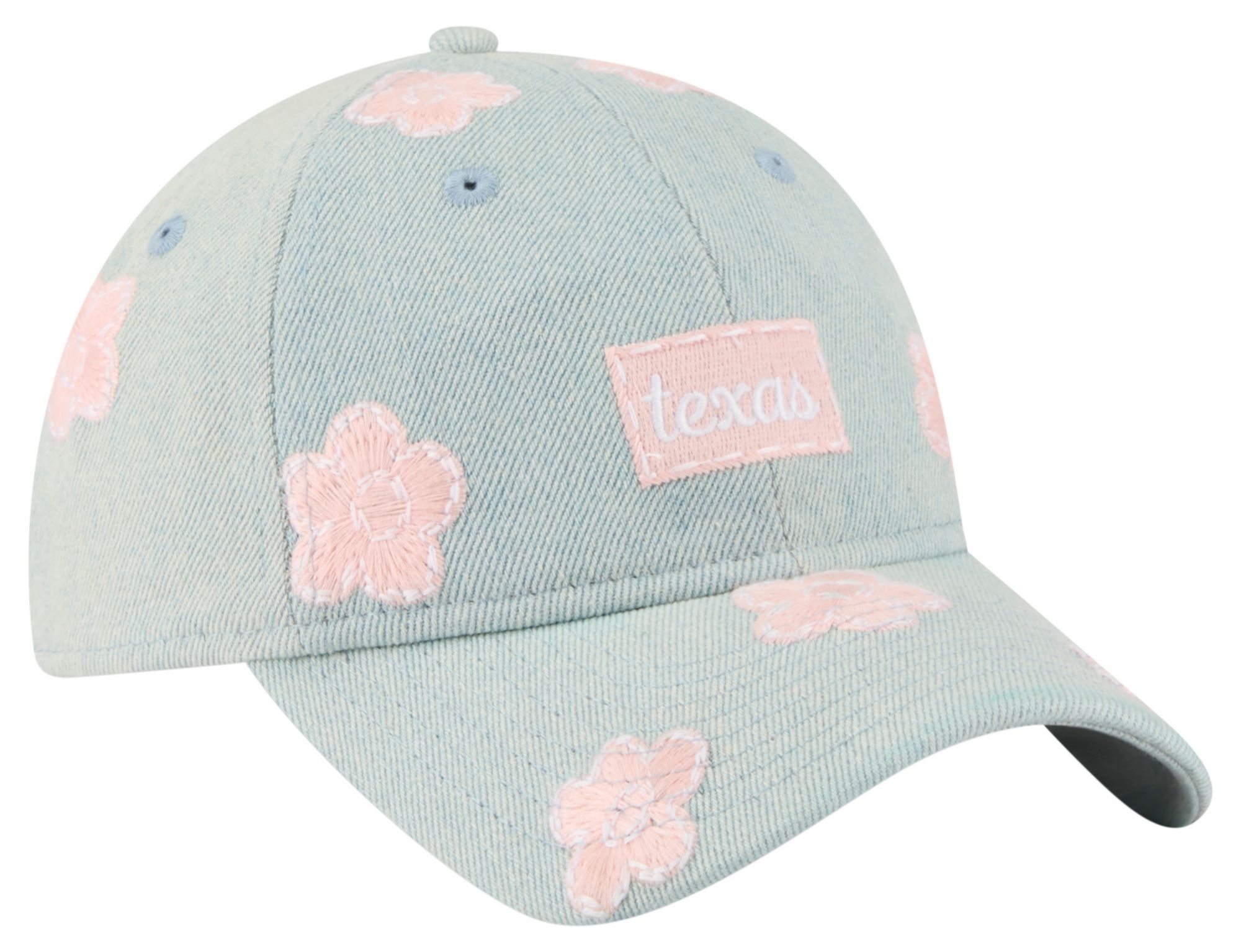 New Era Girls' Texas Longhorns Denim Florals 9Twenty Adjustable Hat product image